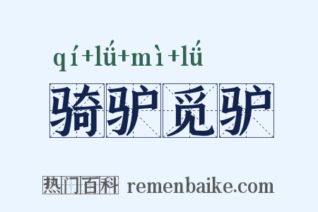 骑驴觅驴是什么意思的图片